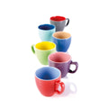 TAZA CAFÉ 80 ML CREMA SHINE, ROJO