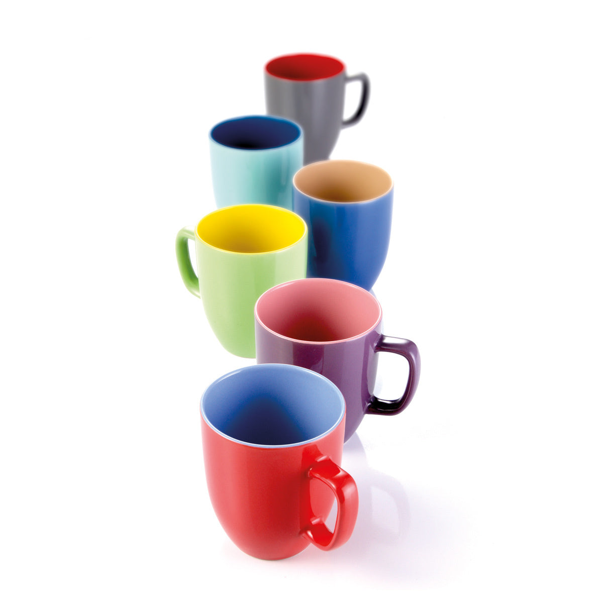 TAZA MUG 290 ML CREMA SHINE, GRIS